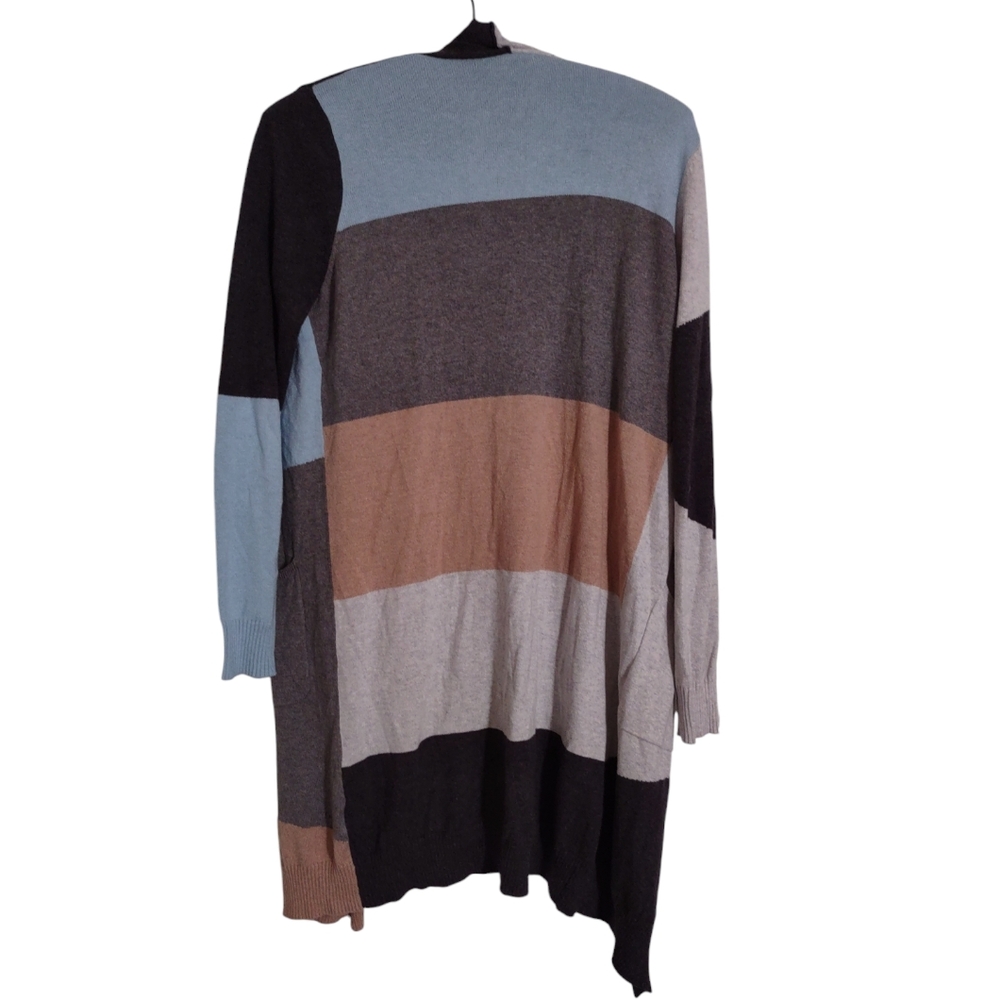 Zaket & Plover Xs Colorblock Open Front Cotton Ca… - image 2
